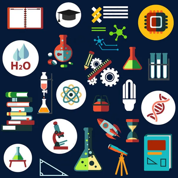 学习用品图标矢量,免抠元素