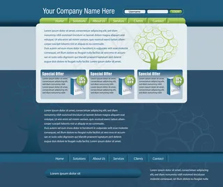 抽象纹样网页模板