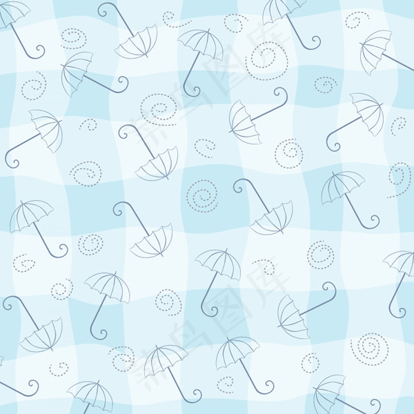 雨伞无缝背景