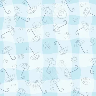 雨伞无缝背景