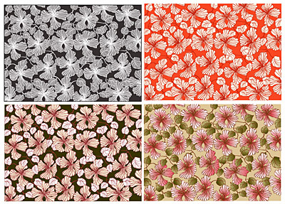 韩国花纹背景_216,背景元素