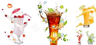 果汁冷饮杯图片
