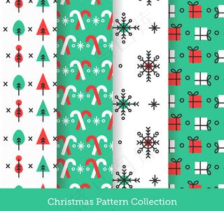 圣诞图案无缝背景
