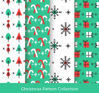 圣诞图案无缝背景