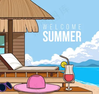 海边度假屋风景