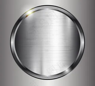 银色圆形金属背景