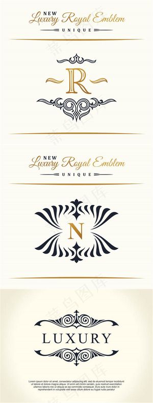 复古花纹装饰图案