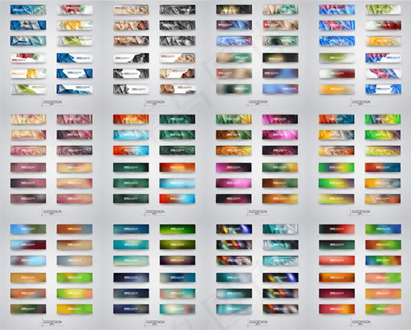 几何BANNERS设计eps,ai矢量模版下载