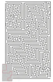 线条迷宫图案