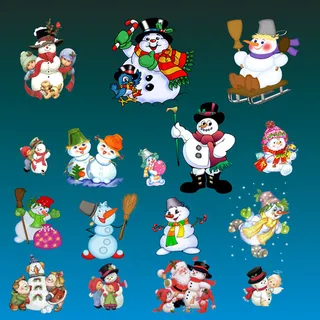 圣诞节雪人