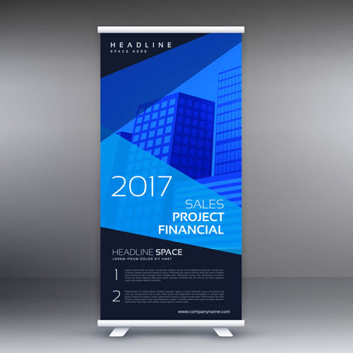 商务展架矢量eps,ai矢量模版下载