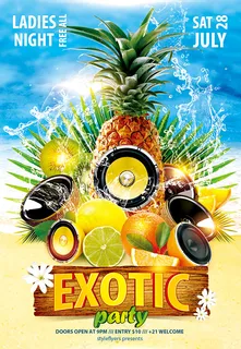 水果主题派对海报