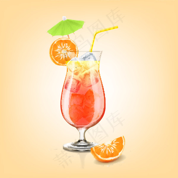 果汁冷饮矢量