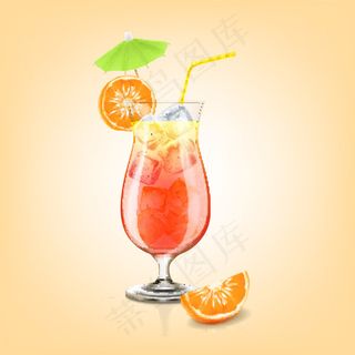 果汁冷饮矢量
