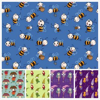 手绘动物卡通背景