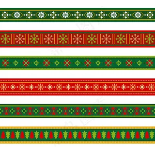 圣诞节花纹花边