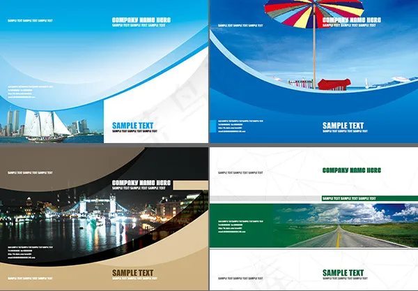 简洁科技画册(5031X3437(DPI:300))psd模版下载