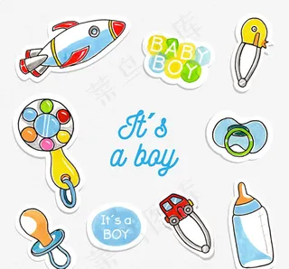 彩绘婴儿用品贴纸
