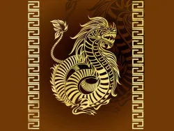 龙年花纹图案eps,ai矢量模版下载