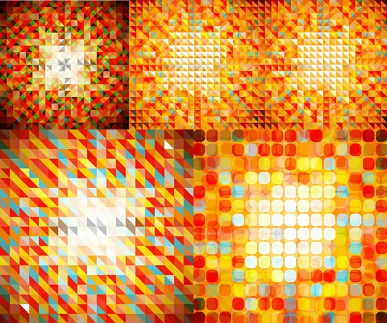 色彩马赛克背景eps,ai矢量模版下载