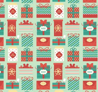 节日礼包无缝背景