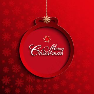 纸质圣诞球贺卡