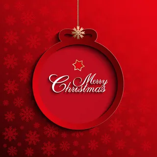 纸质圣诞球贺卡