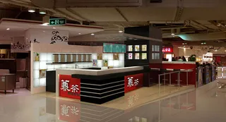 茶餐厅吧台模型