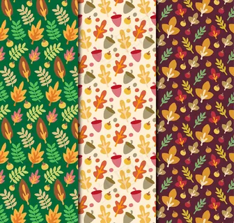 秋季叶子无缝背景