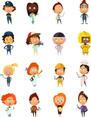 多行业卡通人物