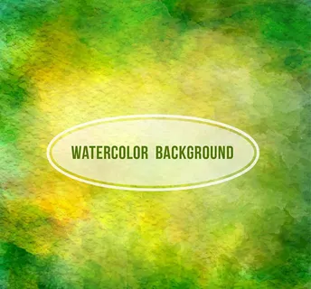 绿色系水彩背景