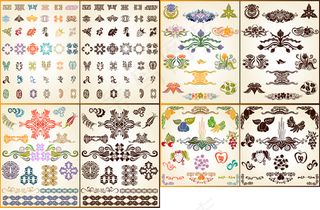 精美花纹背景,背景元素