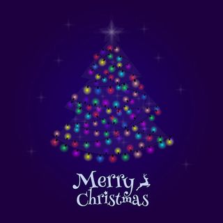 梦幻彩灯圣诞树