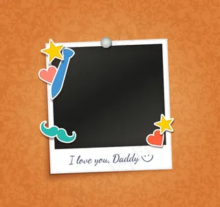 父亲节相片边框