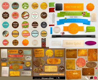 经典标签标贴,免抠元素