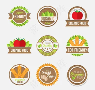 有机食品标签,免抠元素