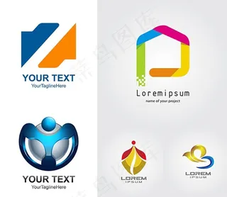 几何抽象图形标志