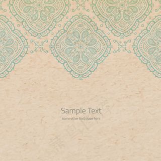 复古花纹纸张背景