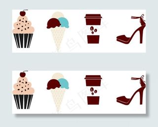 饮食高跟鞋图标,免抠元素