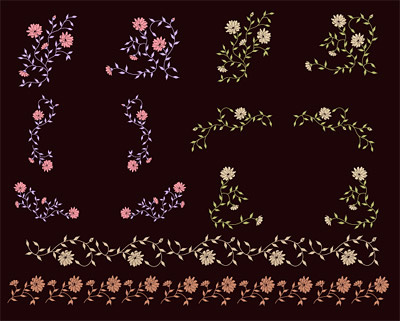 韩国花纹背景_229,背景元素