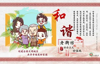 核心价值观展板