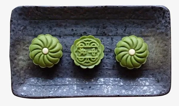 抹茶味中秋月饼