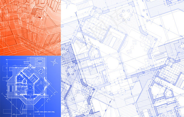 建筑图纸矢量