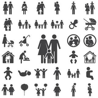 黑白人形图标,免抠元素 黑白人形图标,免抠元素