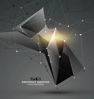 点状连线抽象图形