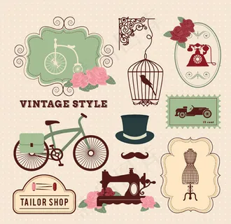 复古装饰元素,免抠元素