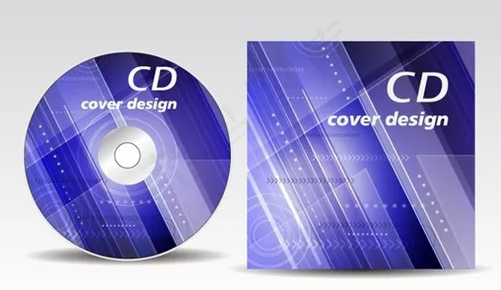 CD背景矢量图,背景元素