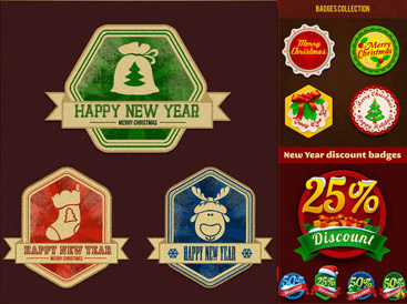 圣诞商品徽章标签,免抠元素