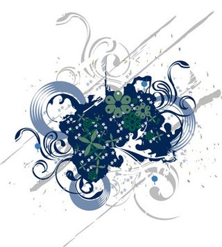 矢量花纹背景3,背景元素