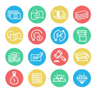 货币元素图标,免抠元素